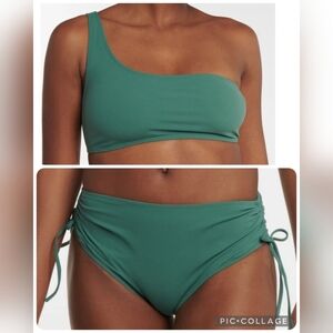 Ulla Johnson Two Piece Bikini Green S/M